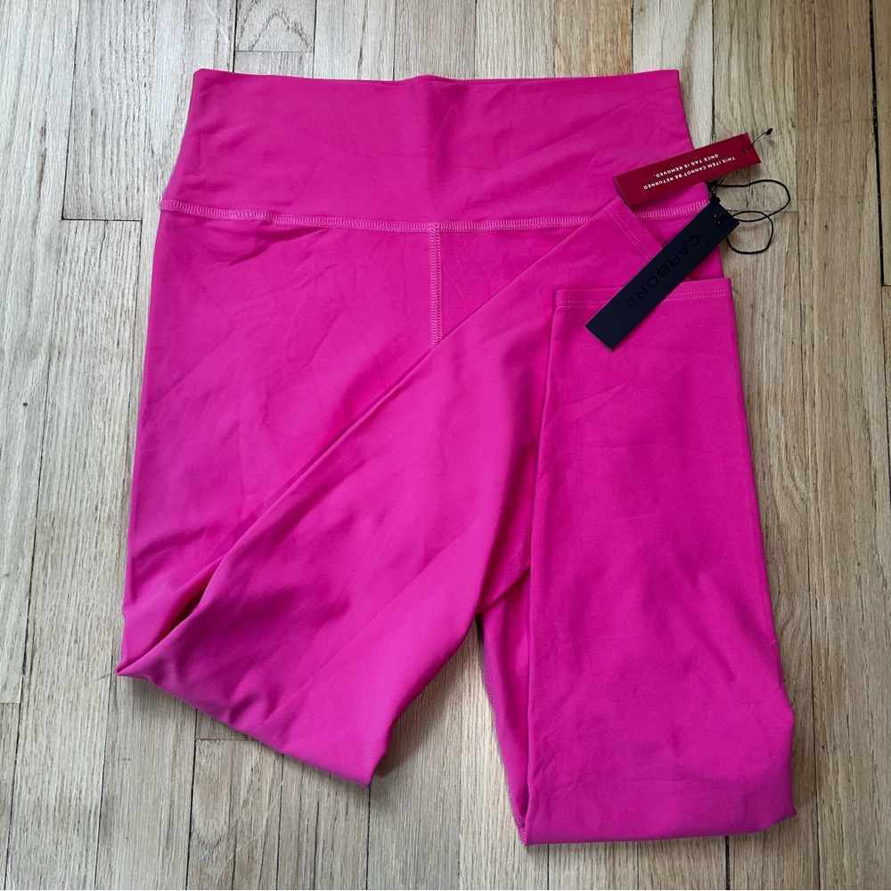 NWT carbon38 pink melt 7/8 legging xl 25” womens high‎ rise